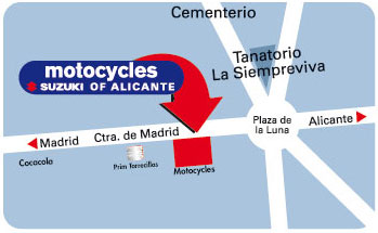 Mapa Motocycles Suzuki Alicante
