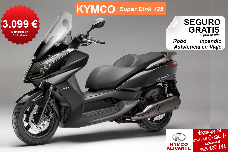 Kymco-SuperDink-125-en-kymco-alicante – Grupo Prim – La mejor oferta en  automóviles y motocicletas de Alicante