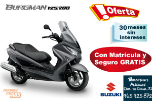 Oferta Suzuki Burgman en Suzuki Alicante Motocycles